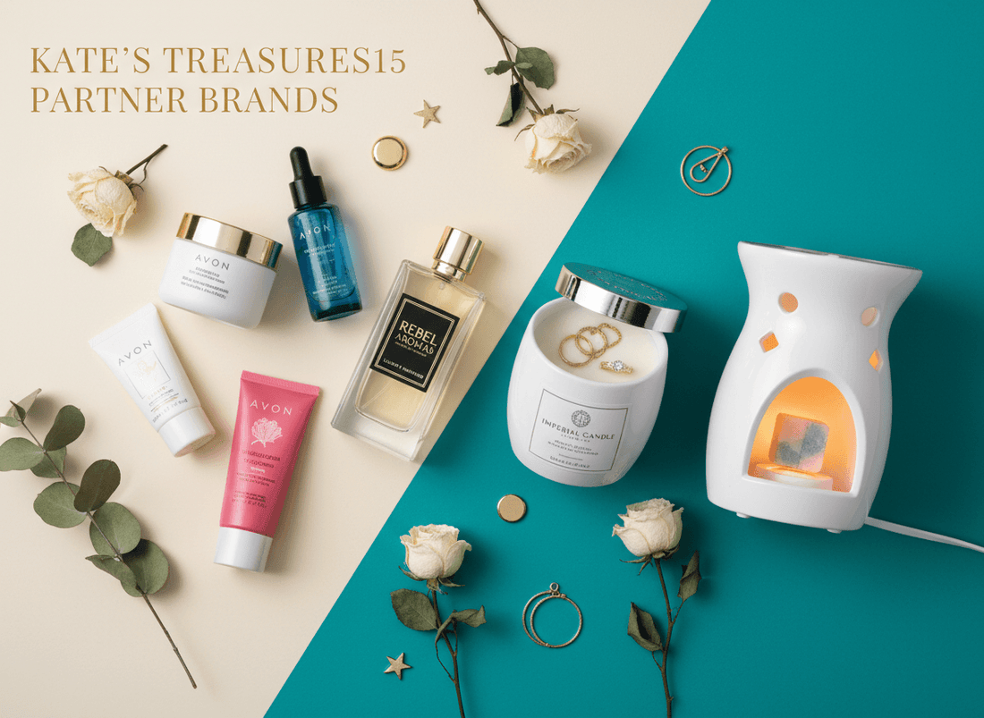 Partner brands we love and recommend: Avon skincare, Rebel Aromas cruelty free perfume, Imperial Candles with jewellery, and Scentsy wax warmers