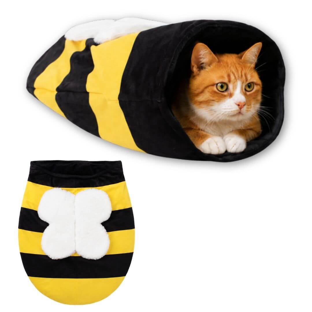 Bumble Bee Crinkle Cat Bag and Hideaway