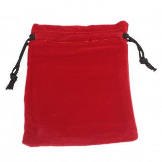 Luxurious Quality Velvet Pouch - Red 10x12cm, soft to the touch, perfect for adding elegance to your gifts.
