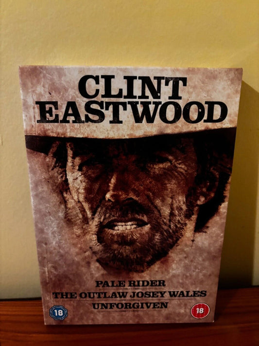 Clint Eastwood: Westerns x3 Films showcases classic titles like 'Pale Rider' and 'Unforgiven' in a thrilling collection.