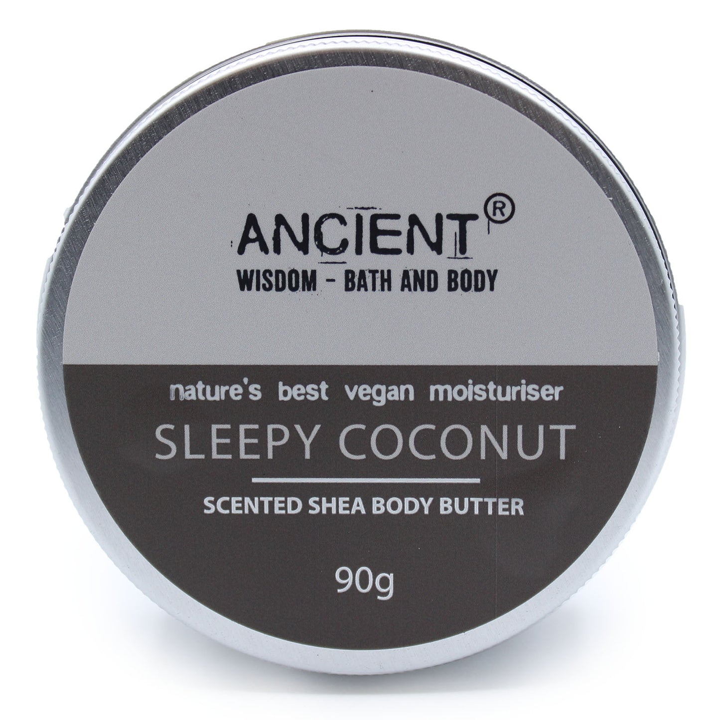 Scented Shea Body Butter 90g - Sleepy Coconut by Ancient offers luxurious hydration with a soothing coconut scent.