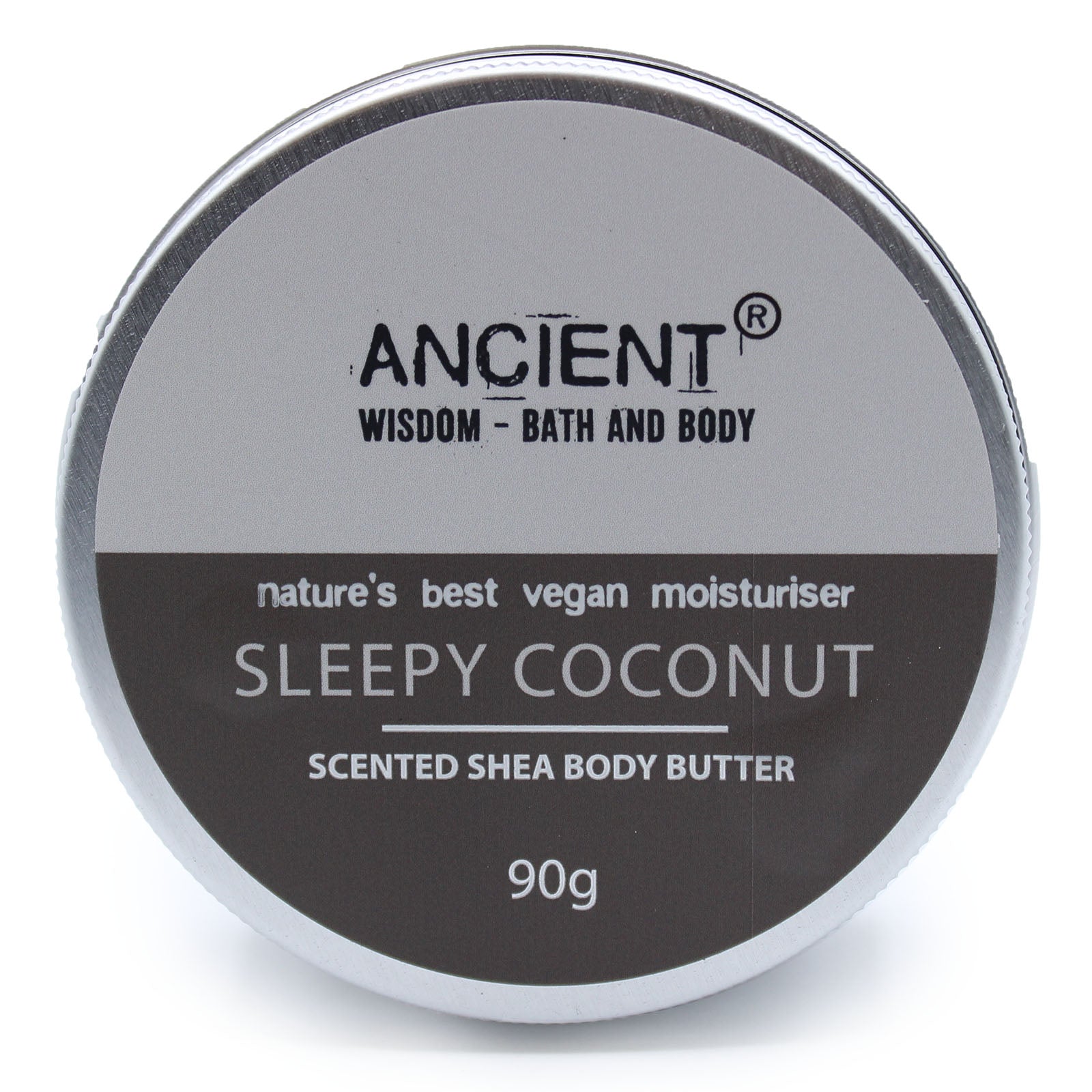 Scented Shea Body Butter 90g - Sleepy Coconut by Ancient offers luxurious hydration with a soothing coconut scent.