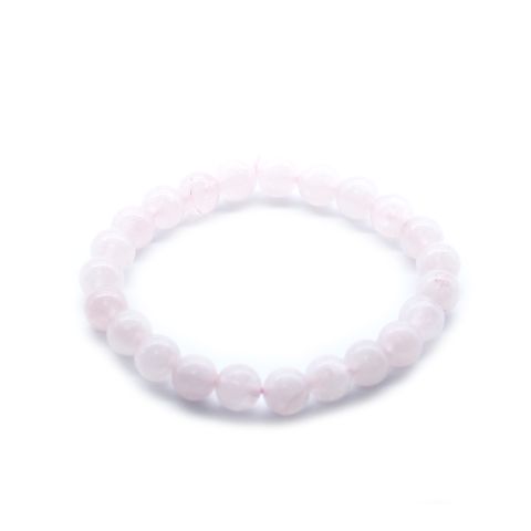 Elegant Power Bracelet - Rose Quartz designed to enhance outfits and promote energy of determination and caring.
