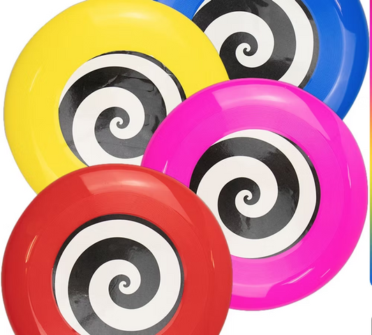 Frisbee Dog Toy - Choose your Pawsome Colour: spiral-pattern, vibrant discs for endless fetch.