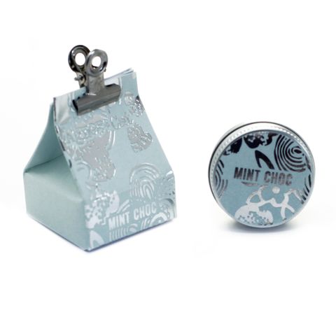 Agnes and Cat Lip Balm - Mint Chocolate in unique packaging, perfect for winter and a delightful stocking filler.