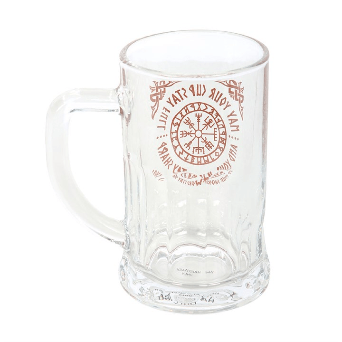 viking beer tankard glass with handle