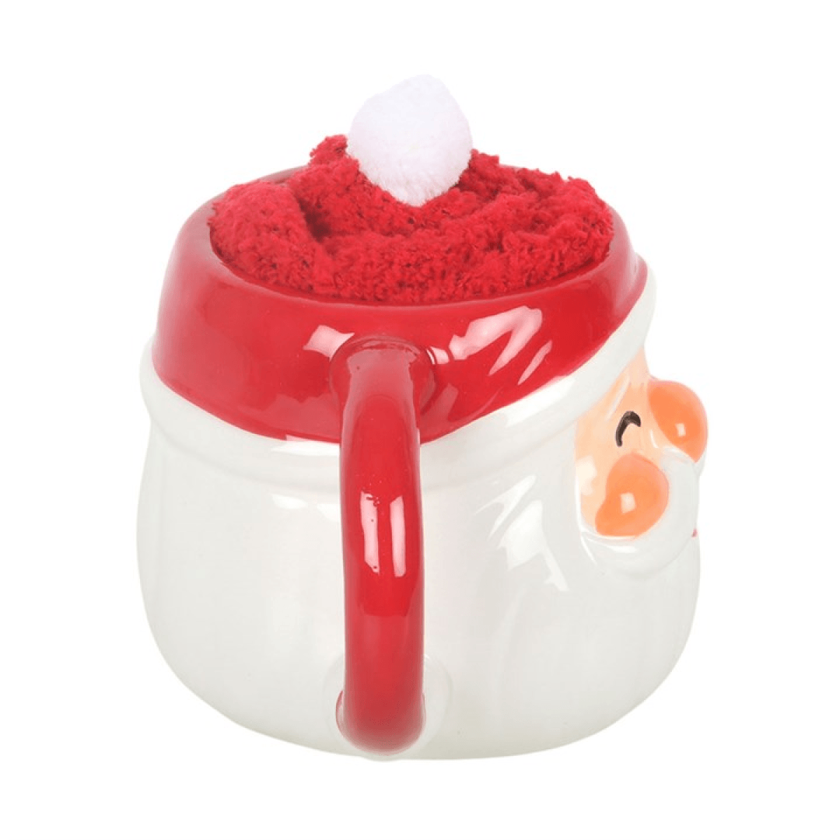 Jolly Santa Mug and Socks Christmas Gift Set
