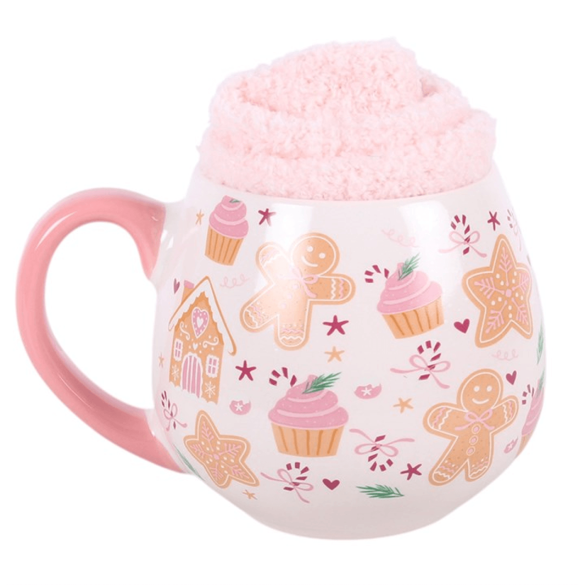 Sugarplum Bakery Mug and Socks Christmas Gift Set 500ml