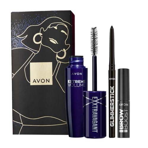 Avon Exxtravert Lash and Brow Gift Set - Mascara Glimmerstick Brow Boost for fierce lashes and brows.