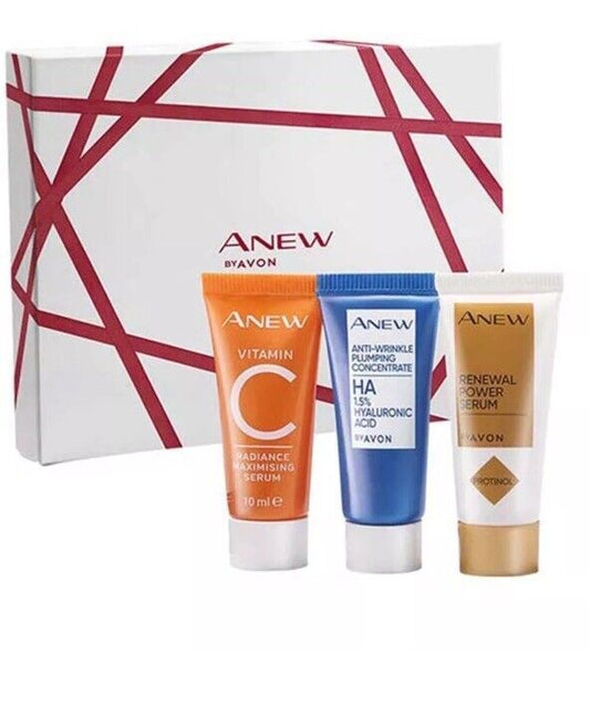 Anew Discovery Gift Set. Power Serum, Vitamin C, Hyaluronic Acid. Travel Size