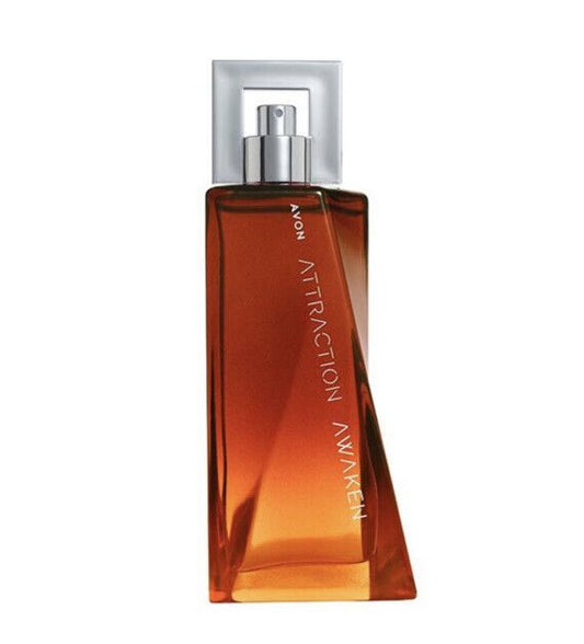 Avon Attraction Awaken EDT for Him in a sleek 75ml bottle, perfect for daily allure and commanding attention.