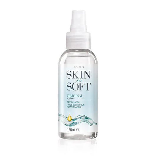 Avon Skin So Soft Original Dry Oil Spray offers ultimate hydration and softness with Jojoba Oil for nourishing moisture.