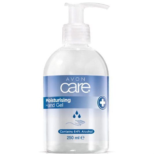 Avon Moisturising Hand Gel With Pump, 250ml, keeps hands clean and hydrated with 64% alcohol for effective germ elimination.
