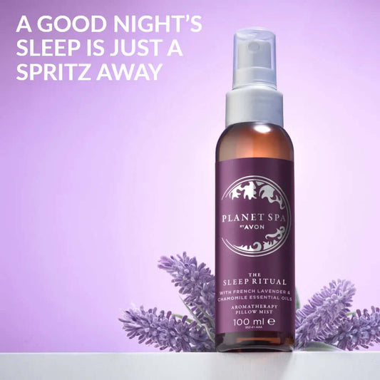 Transform your bedtime with 6x AVON Planet Spa Beauty Sleep Camomile & Lavender Pillow Mist for restful sleep.