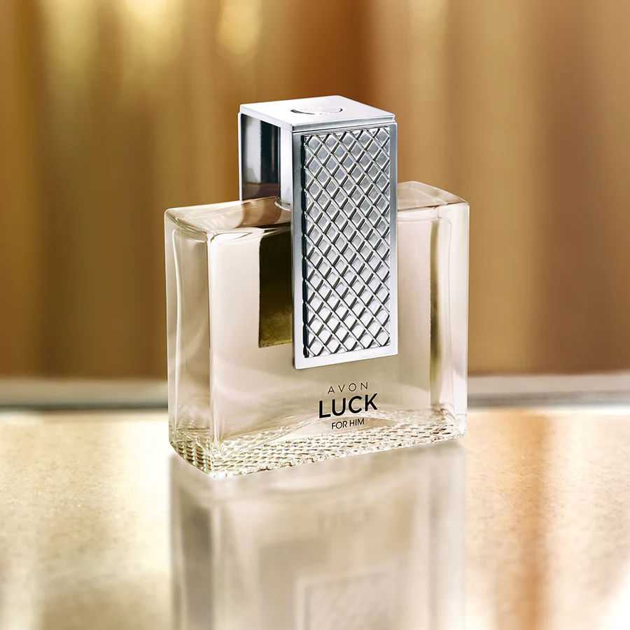 Avon Luck for Him Eau de Toilette EDT Spray 75ml, a sophisticated fragrance for the modern man, NEW IN BOX.