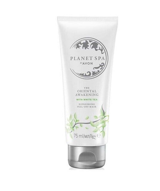 Avon Planet Spa Oriental Awakening Refreshing Peel-Off Mask with White Tea for a rejuvenating skincare experience.