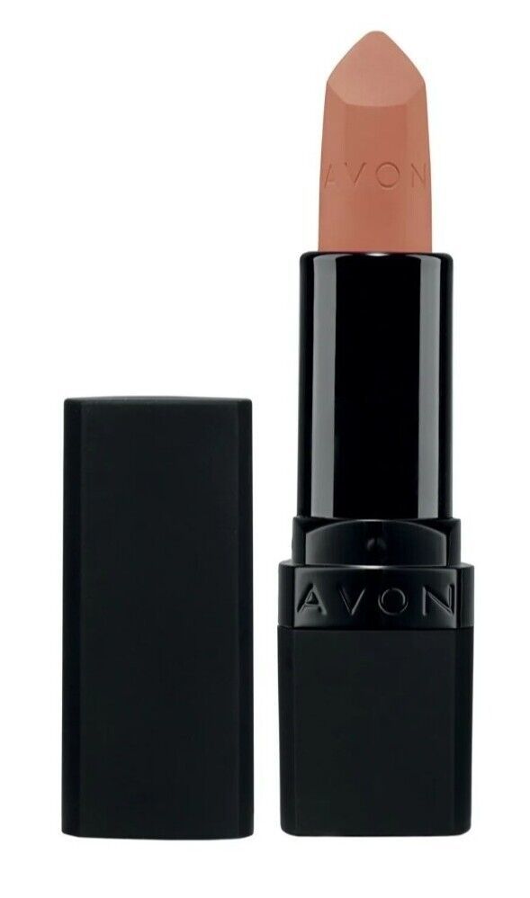 Avon True Colour Ultra Matte Lipstick "Au Naturale" offers a luxurious, natural matte finish for a flawless lip look.