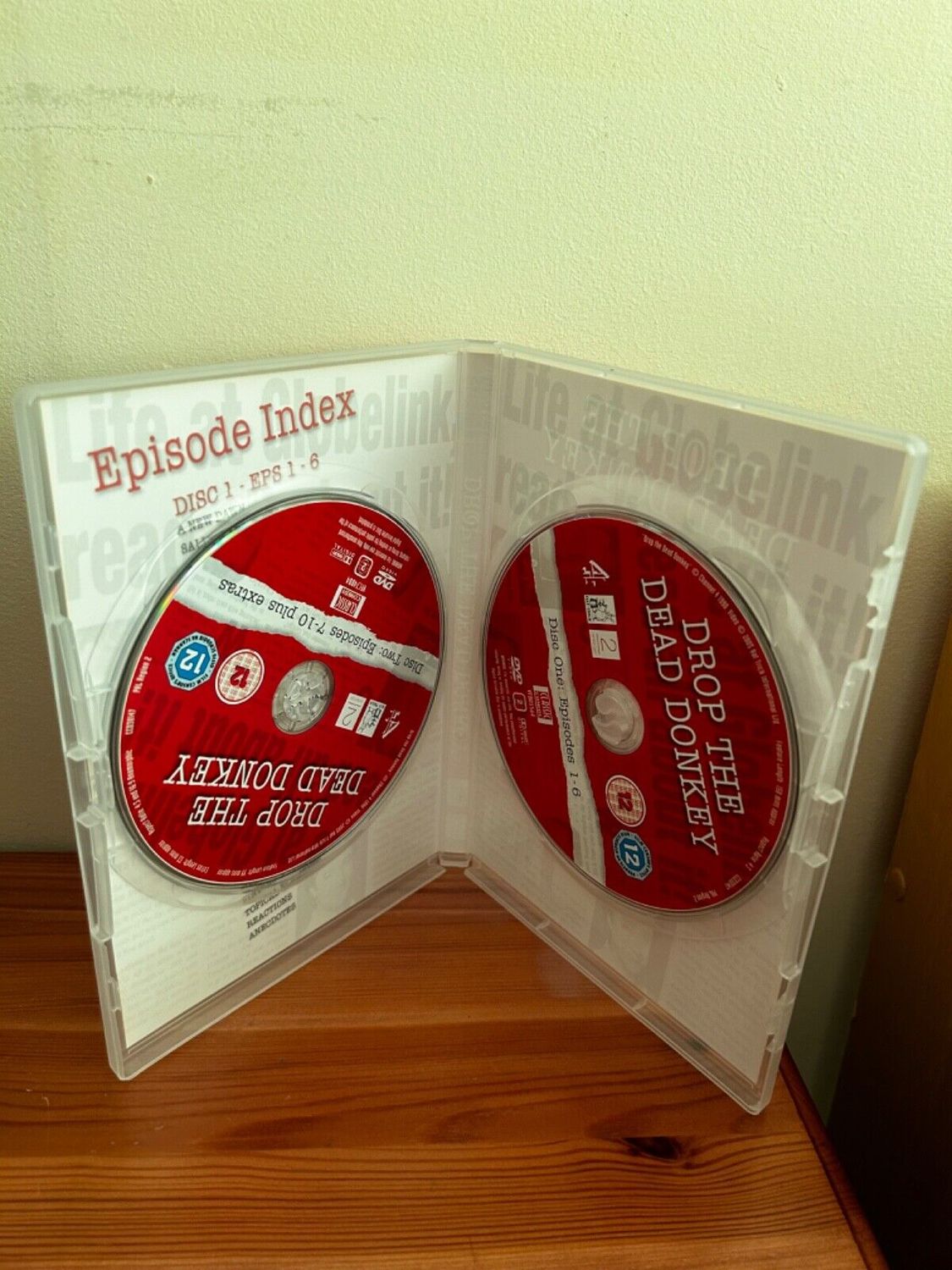 Drop the Dead Donkey: Season 1 DVD (2005) features two discs of classic British comedy and satire.