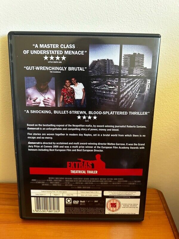Gomorrah, 2009 (DVD) showcases gripping reviews and insights into Naples' mafia underworld. Available now!