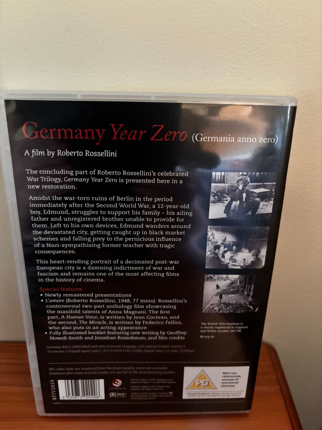 Germany Year Zero DVD 2015 Directed By Roberto Rossellini Classic Film Edition showcases post-war Berlin's struggles.