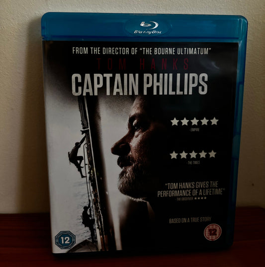 Captain Philips (Blu-Ray) features Tom Hanks in a gripping true story, perfect for drama lovers at [Store Name].