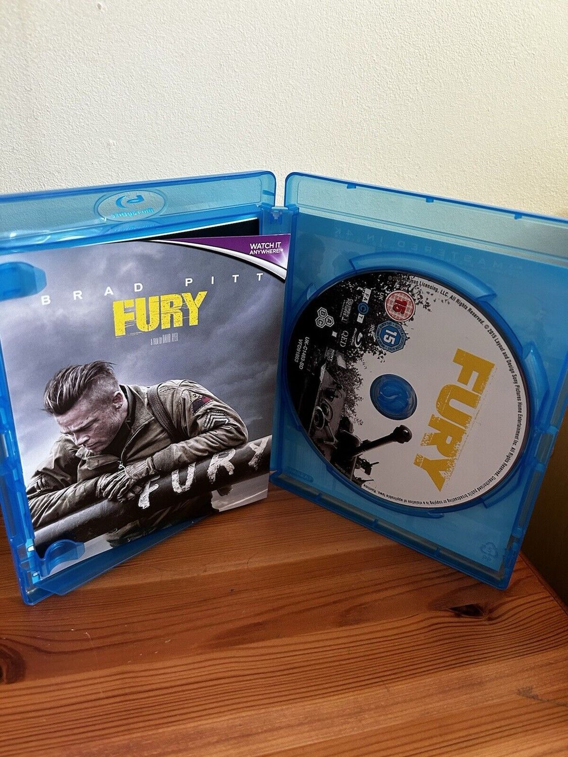 Fury Blu-Ray (2015) Brad Pitt