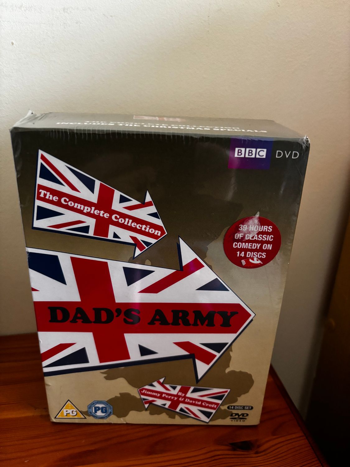 Dad's Army 1-9 Complete DVD Collection [14 Discs] Boxset showcasing classic British comedy on a stylish boxset.