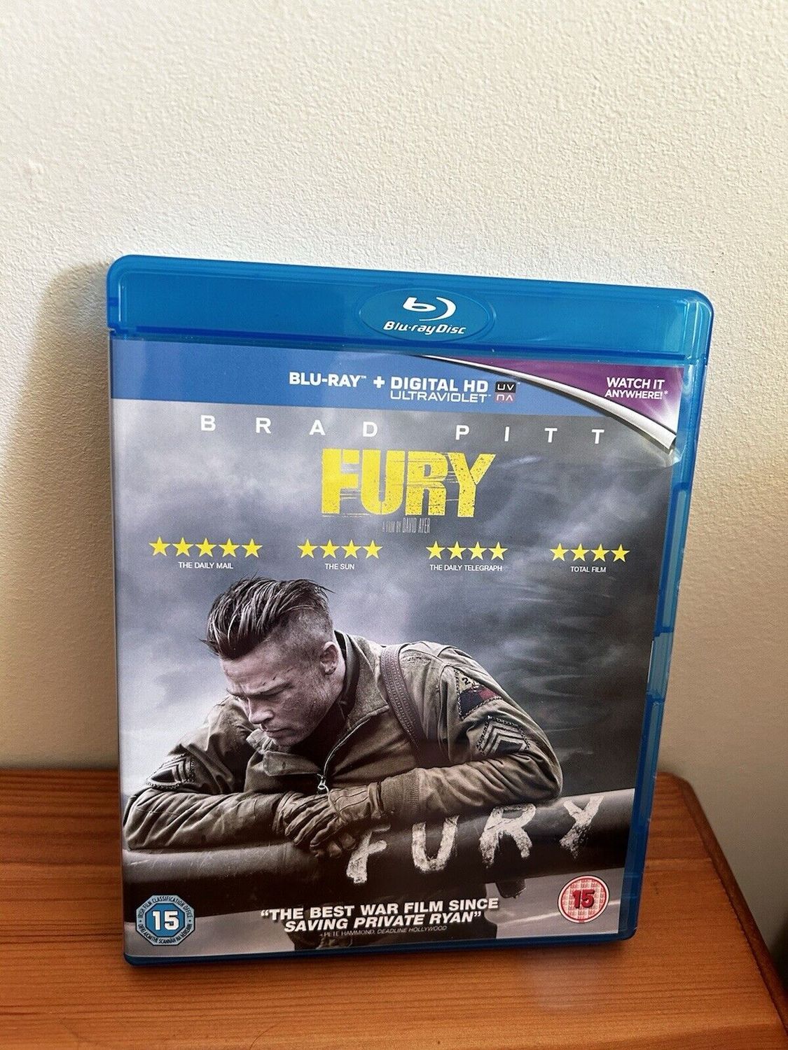 Fury Blu-Ray (2015) Brad Pitt