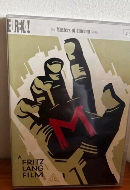 Classic Fritz Lang film M (DVD, 2012), a must-have for collectors, featuring iconic artwork and timeless storytelling.