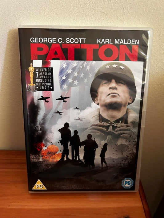 Patton DVD (2004) featuring George C. Scott, a classic film for history buffs and cinema lovers at your favourite store.