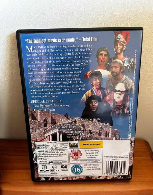 Discover Monty Python's Life of Brian: New Digitally Remastered Edition (DVD) for a hilarious cinematic experience!