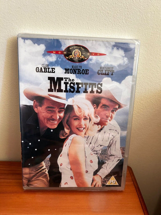 The Misfits DVD (2001) features Marilyn Monroe, Clark Gable, and Montgomery Clift in a classic drama.