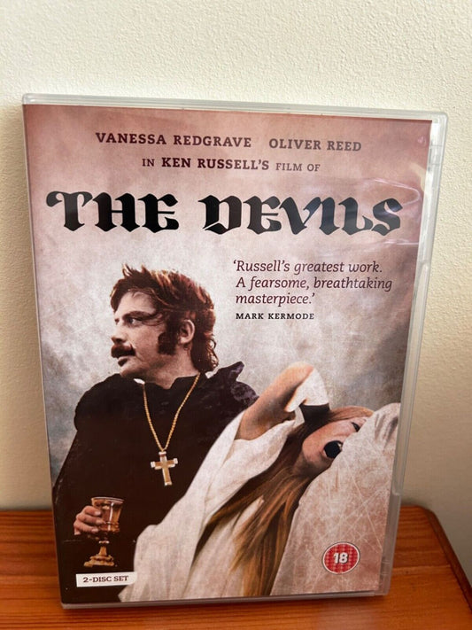 The Devils DVD (2012) showcases Ken Russell's haunting film with Vanessa Redgrave and Oliver Reed in a 2-disc set.