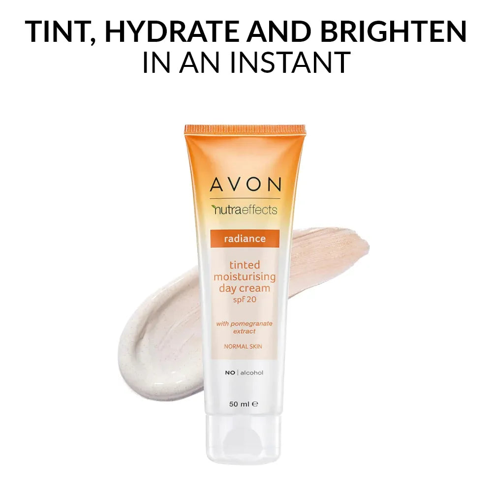 Nutra Effects Radiance Tinted Moisturiser offers hydration and SPF 20 protection for glowing skin every day.