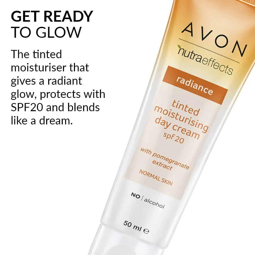 Nutra Effects Radiance Tinted Moisturiser offers hydration and SPF 20 for a glowing complexion all day.