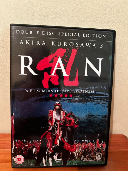 Ran - Akira Kurosawa (DVD) special edition showcasing epic storytelling and stunning performances. Available now!