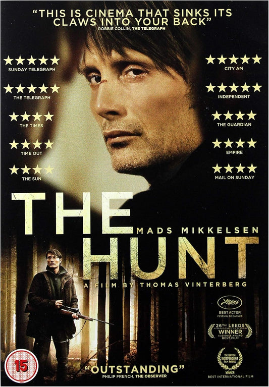 The Hunt (DVD) (2013) showcases Mads Mikkelsen in a gripping drama about false accusations and their impact.