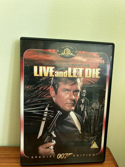 MGM Live And Let Die (DVD) showcases Roger Moore in this iconic Bond adventure, perfect for action fans.