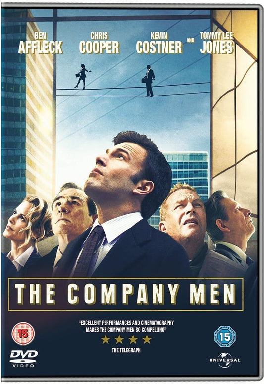 The Company Men (DVD) showcases a gripping drama about corporate downsizing, featuring an all-star cast.