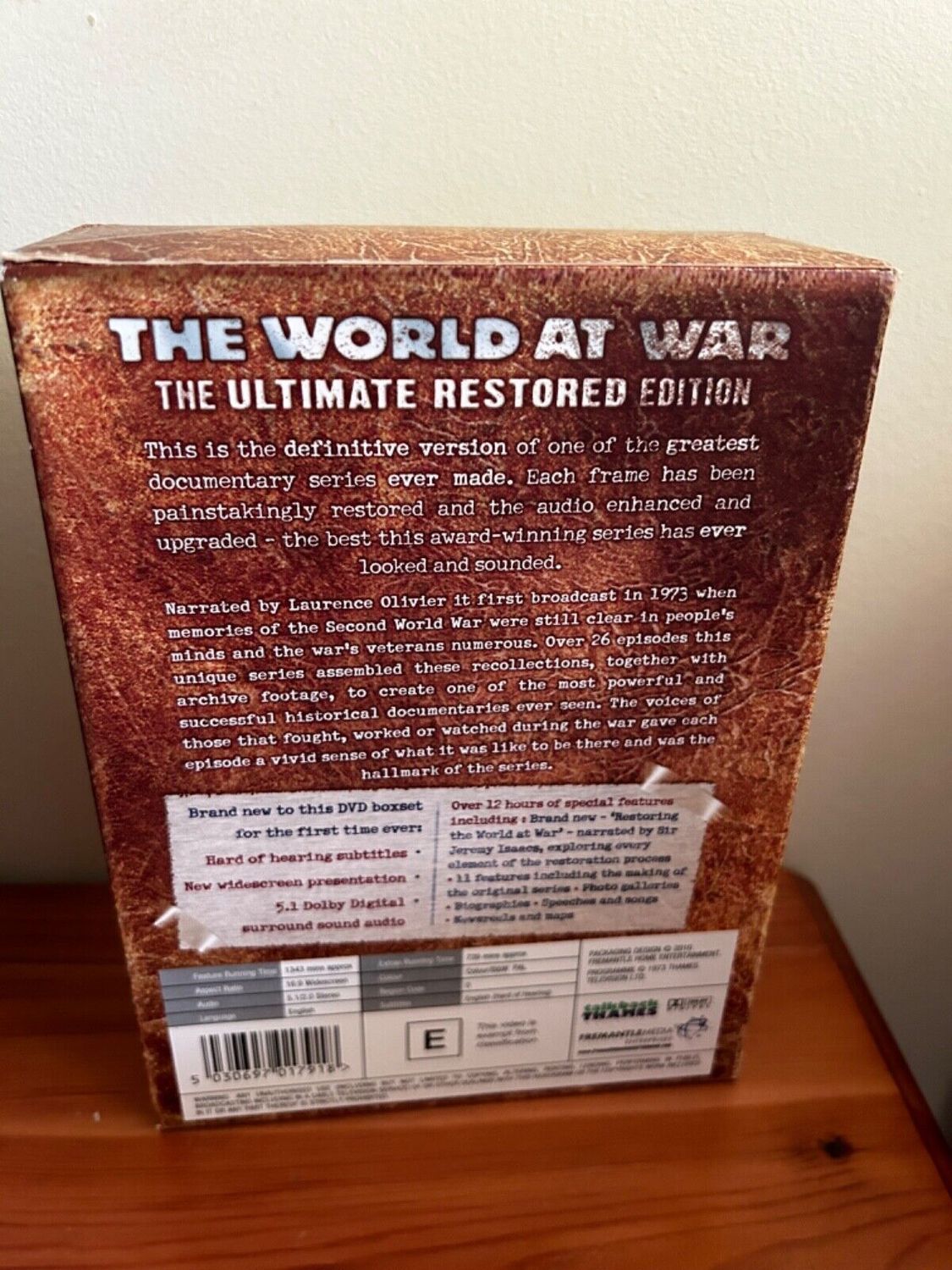 The World At War (Box Set) (DVD) features the ultimate restored edition of the iconic World War II documentary series.