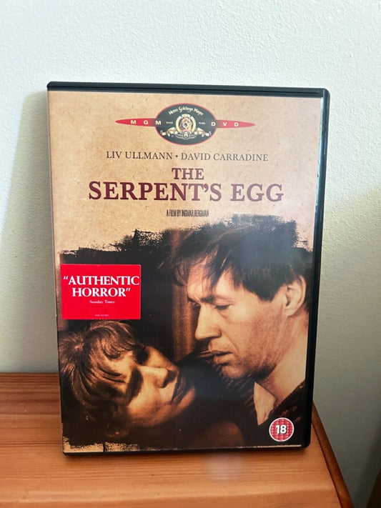 The Serpent's Egg DVD (2004) showcases a gripping Ingmar Bergman thriller with Liv Ullmann and David Carradine.