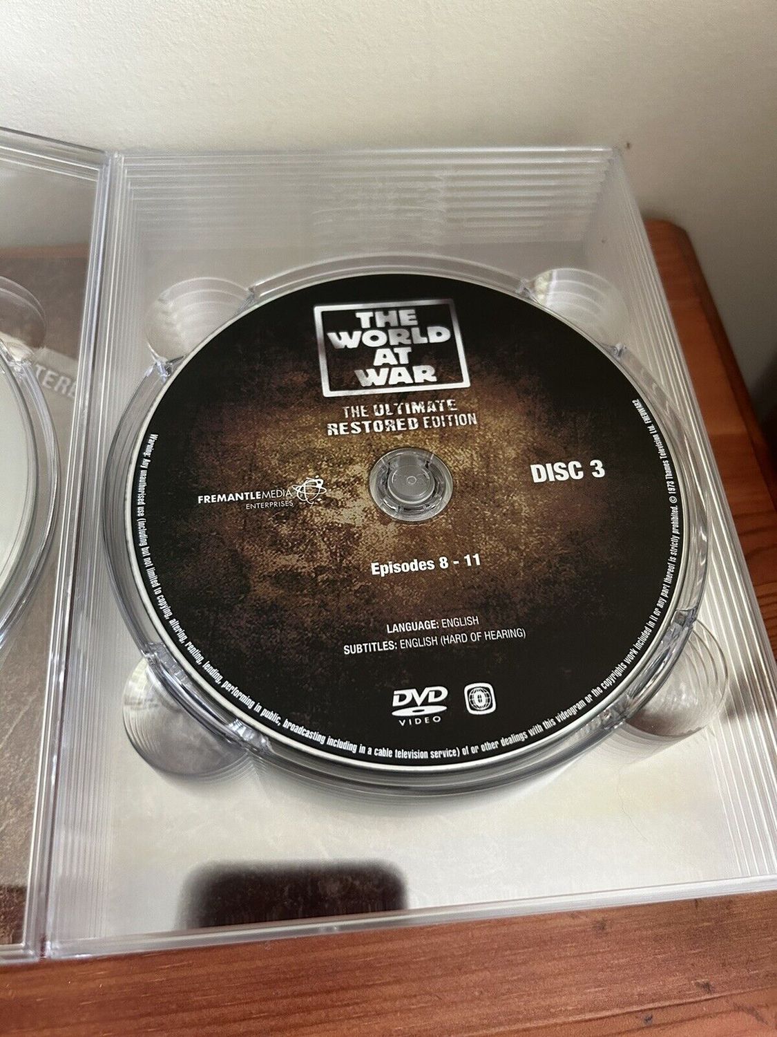 The World At War (Box Set) (DVD) includes Disc 3, featuring episodes 8-11 of the iconic documentary series.