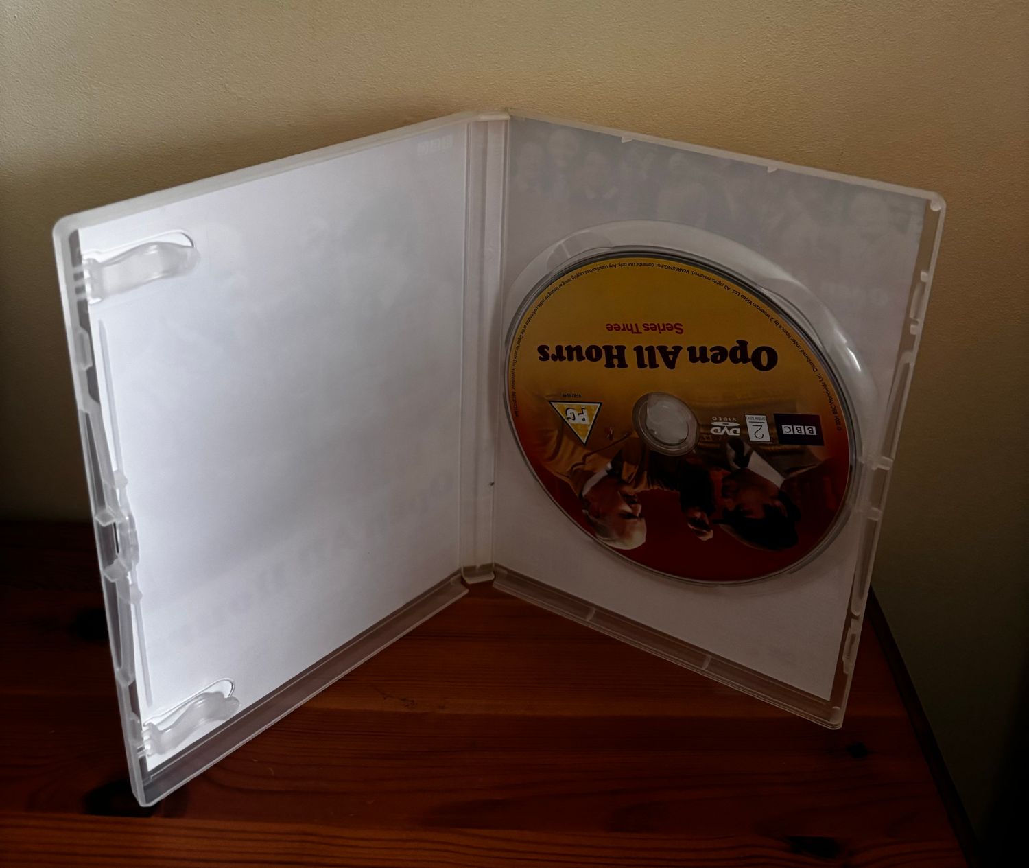 The Complete Open All Hours - Series One to Four (1976) DVD in a case showing the classic British comedy.