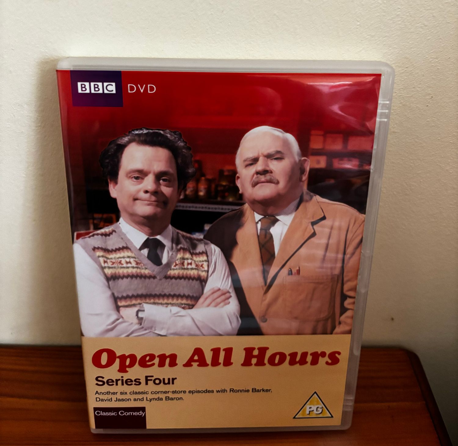 The Complete Open All Hours - Series One to Four (1976) DVD showcasing classic British comedy for fans.