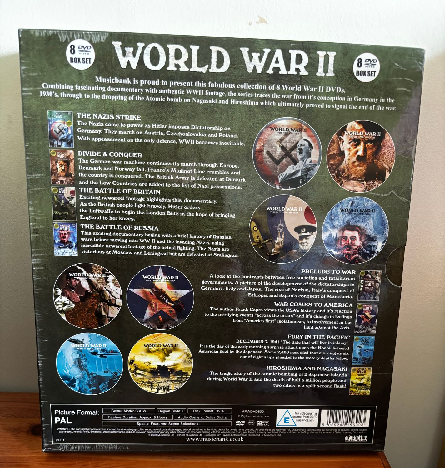 World War 2 Special Ed' Collectors 8 DVD Box Set WW2