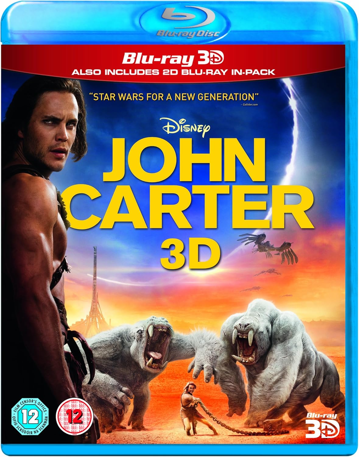 Experience adventure with John Carter (Blu-ray 3D / Blu Ray 2D) [Region Free] from Walt Disney Studios Home Entertainment.