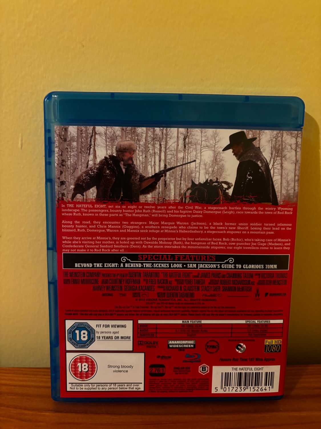 The Hateful Eight [Blu-Ray] [2017] showcases Tarantino's thrilling Western in a captivating preloved edition.