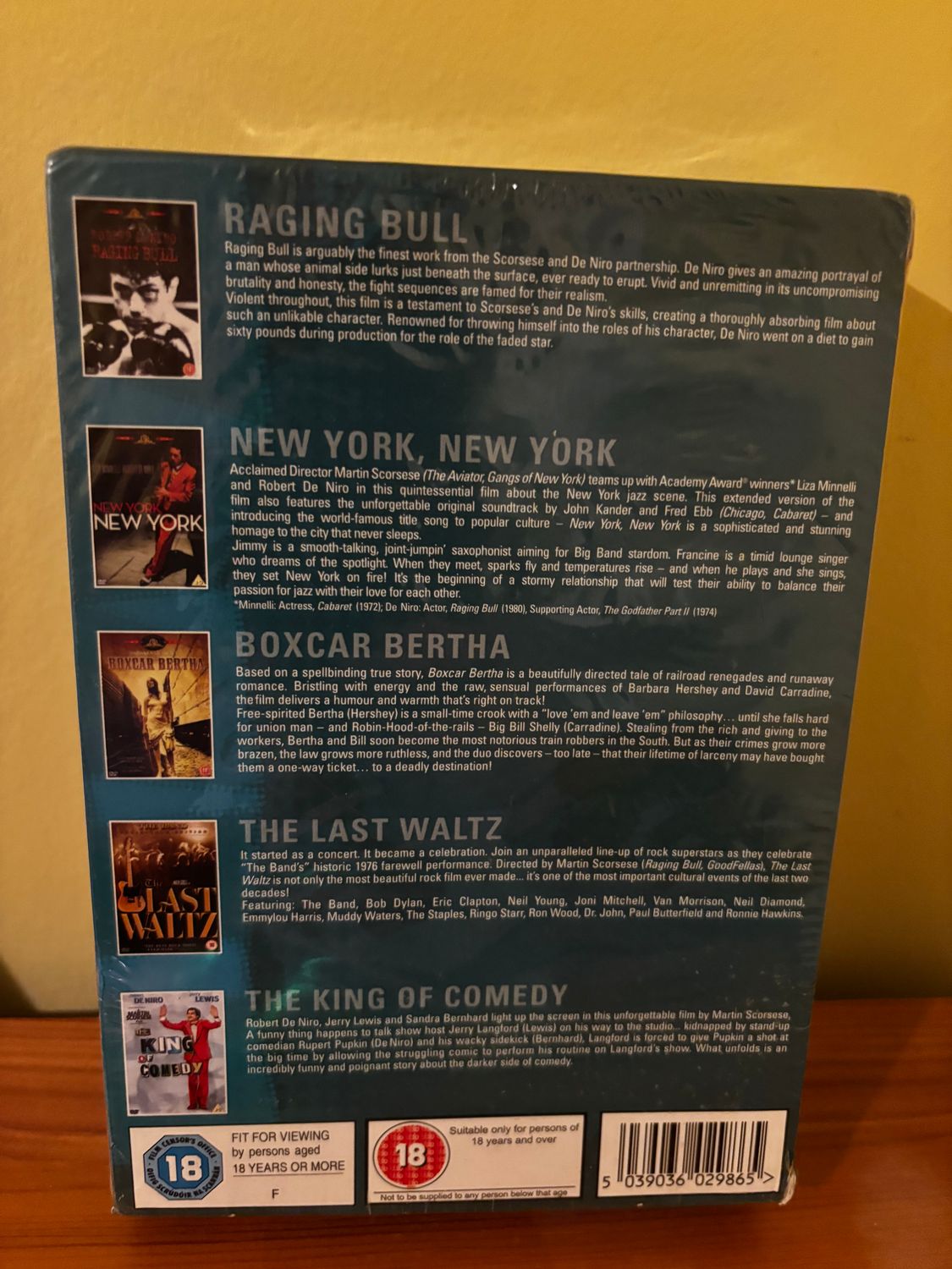 Discover the iconic films in the Martin Scorsese Collection [DVD] box set, perfect for cinema lovers and collectors.