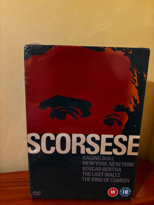 Sealed Martin Scorsese Collection [DVD] box set featuring iconic films for cinema enthusiasts and collectors.