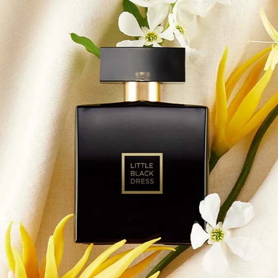 Avon Little Black Dress EDP Eau de Parfum 50ml, a sophisticated fragrance for modern women, elegantly packaged.